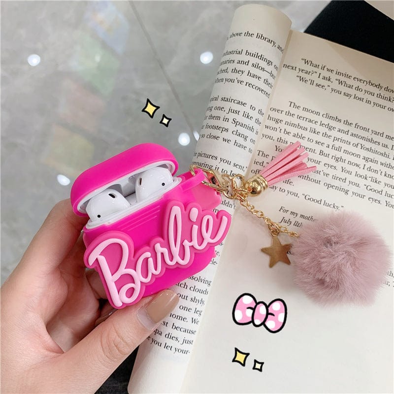 3D Barbie Silicone AirPods Earphone Case