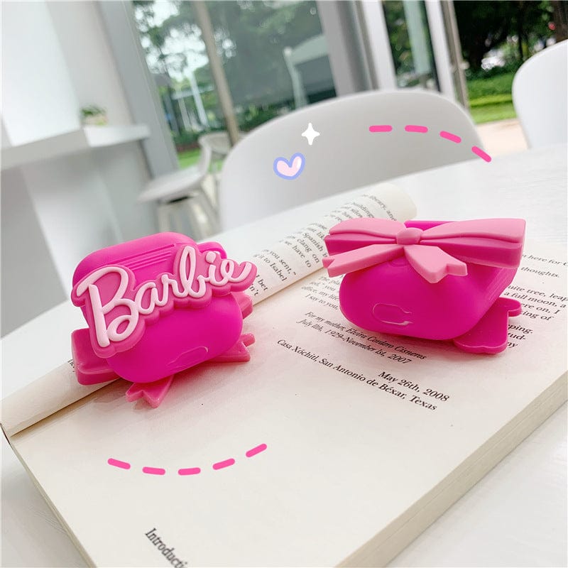 3D Barbie Silicone AirPods Earphone Case