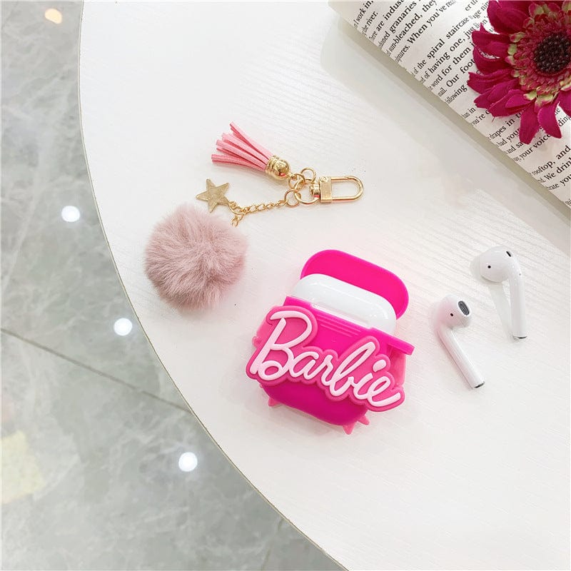 3D Barbie Silicone AirPods Earphone Case