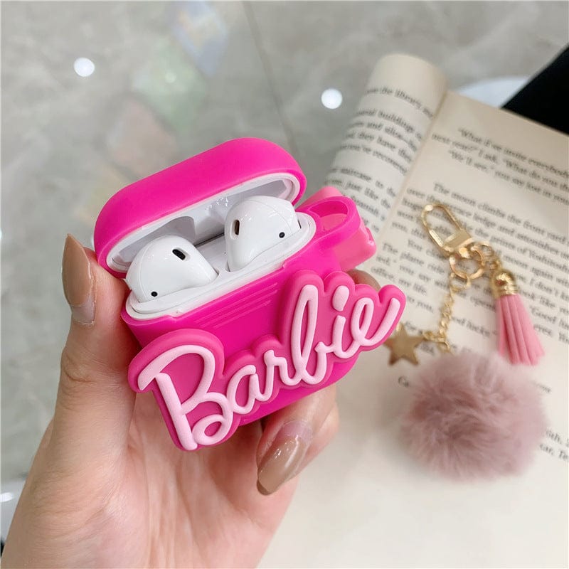 3D Barbie Silicone AirPods Earphone Case