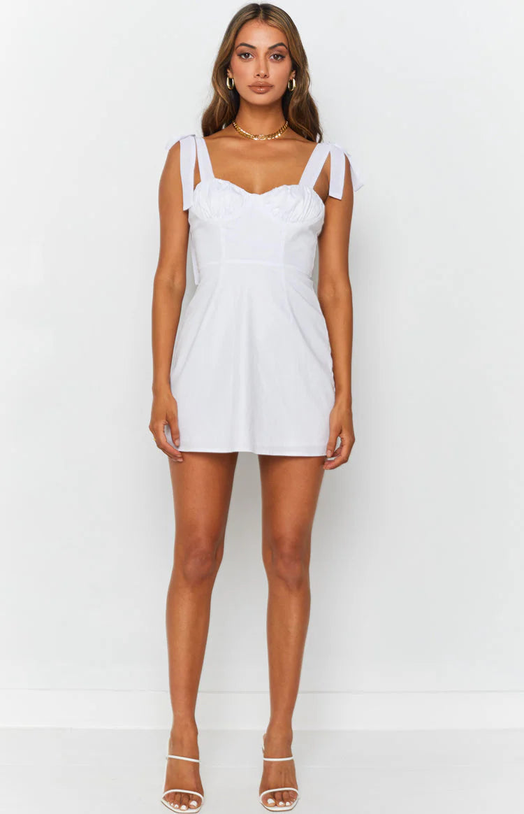 First Kiss Mini Dress White