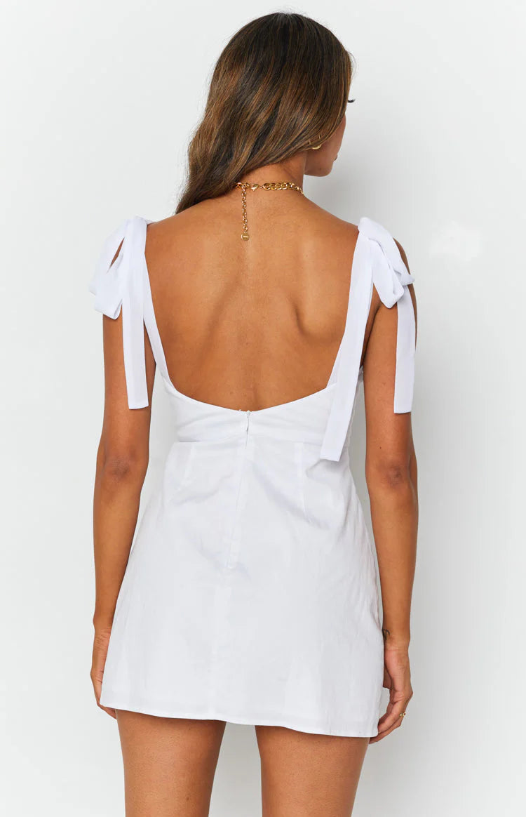 First Kiss Mini Dress White