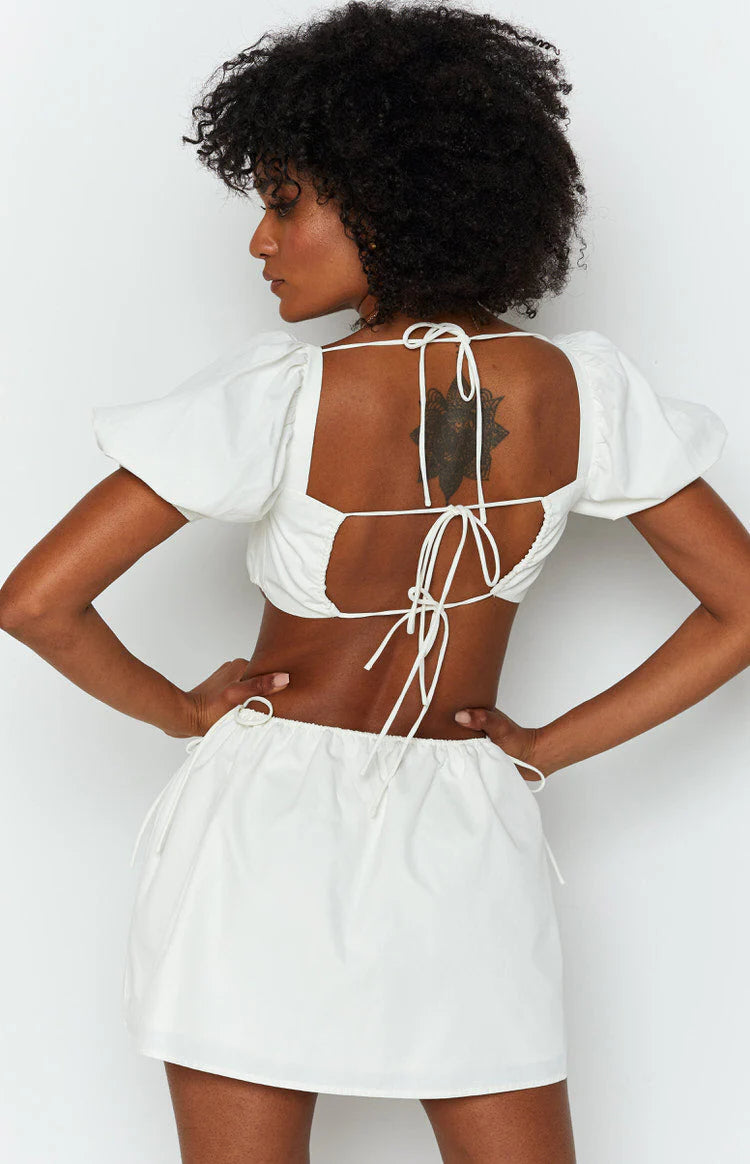 Penelope Mini Dress White