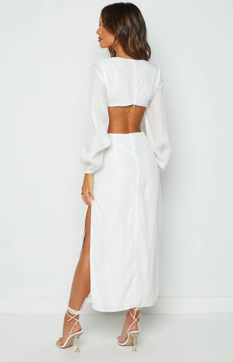 Mars Midi Dress White