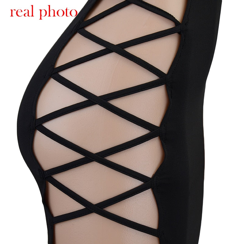 Fall Party Dresses For Women Elegant Black Sleeveless Bandage Sexy Dress for Women Club Party Backless Tank Dresses Skinny Fashion Summer