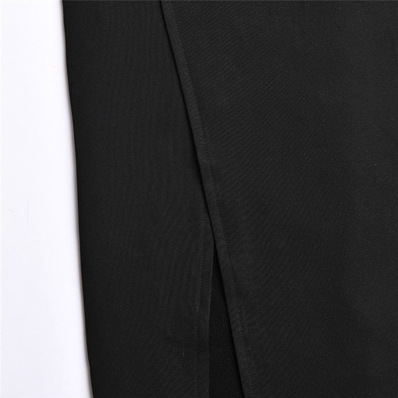 Fall Party Dresses For Women Sexy Hollow Out High Split Maxi Dress For Women Robe Autumn Full Sleeve Ruched Club Party Long Dress Vestido