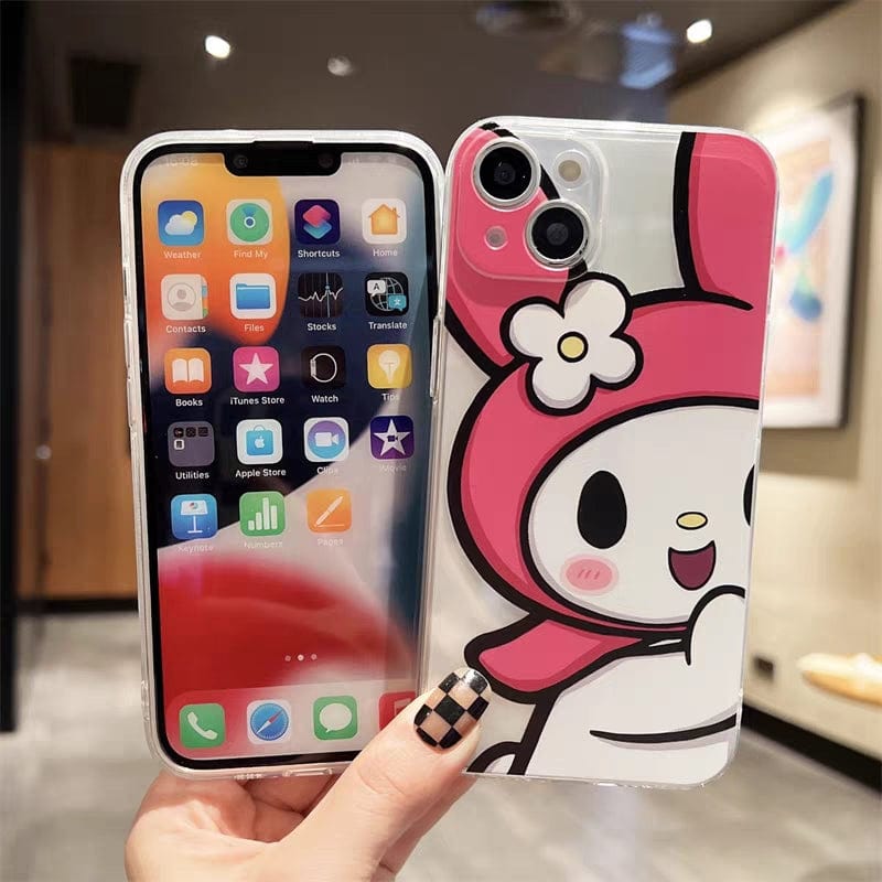 Anime My Melody Kuromi Kawaii iPhone Case