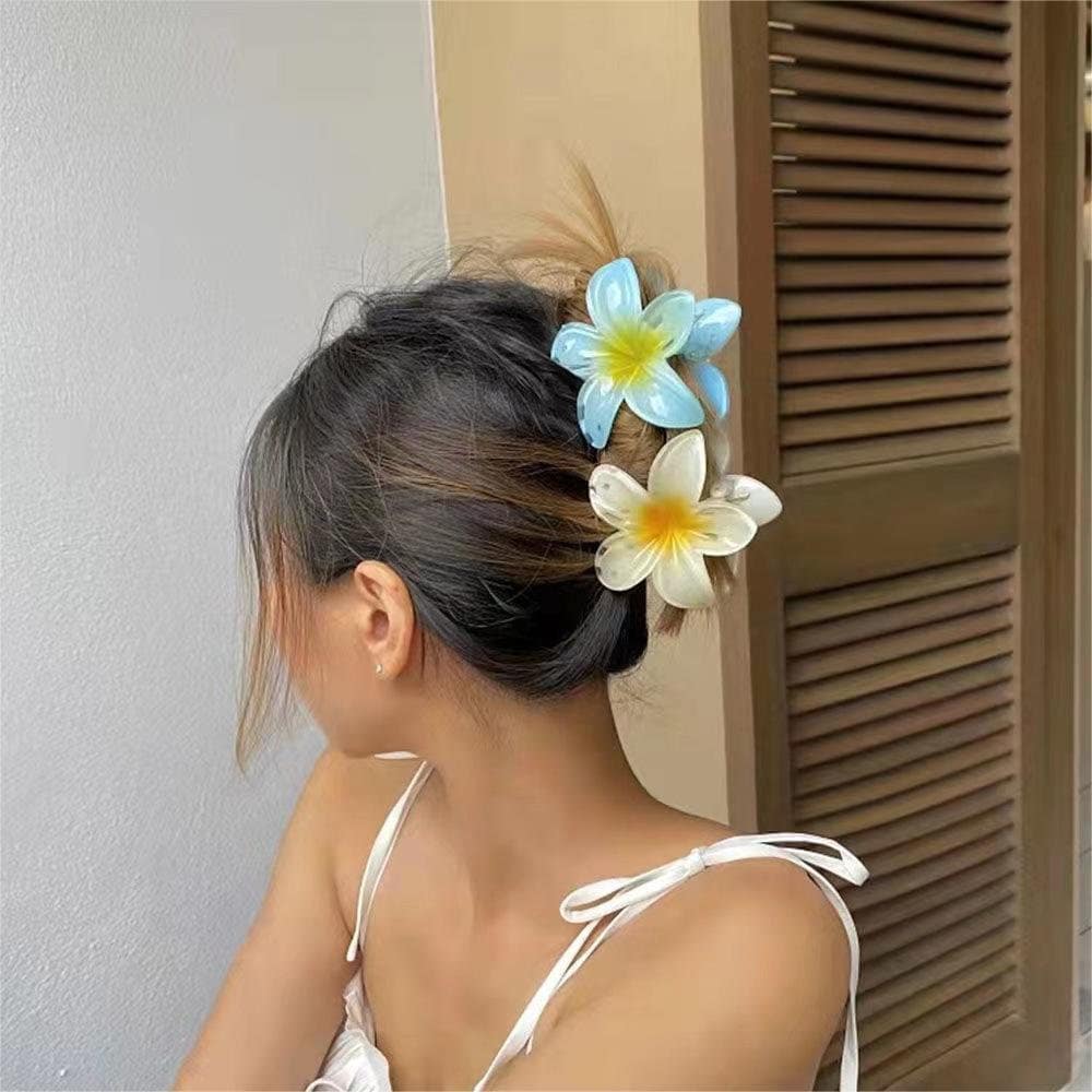 Trendy Colorful Resin Flower Hair Clip