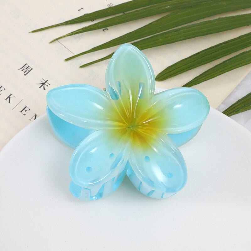 Trendy Colorful Resin Flower Hair Clip