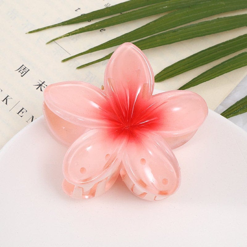 Trendy Colorful Resin Flower Hair Clip
